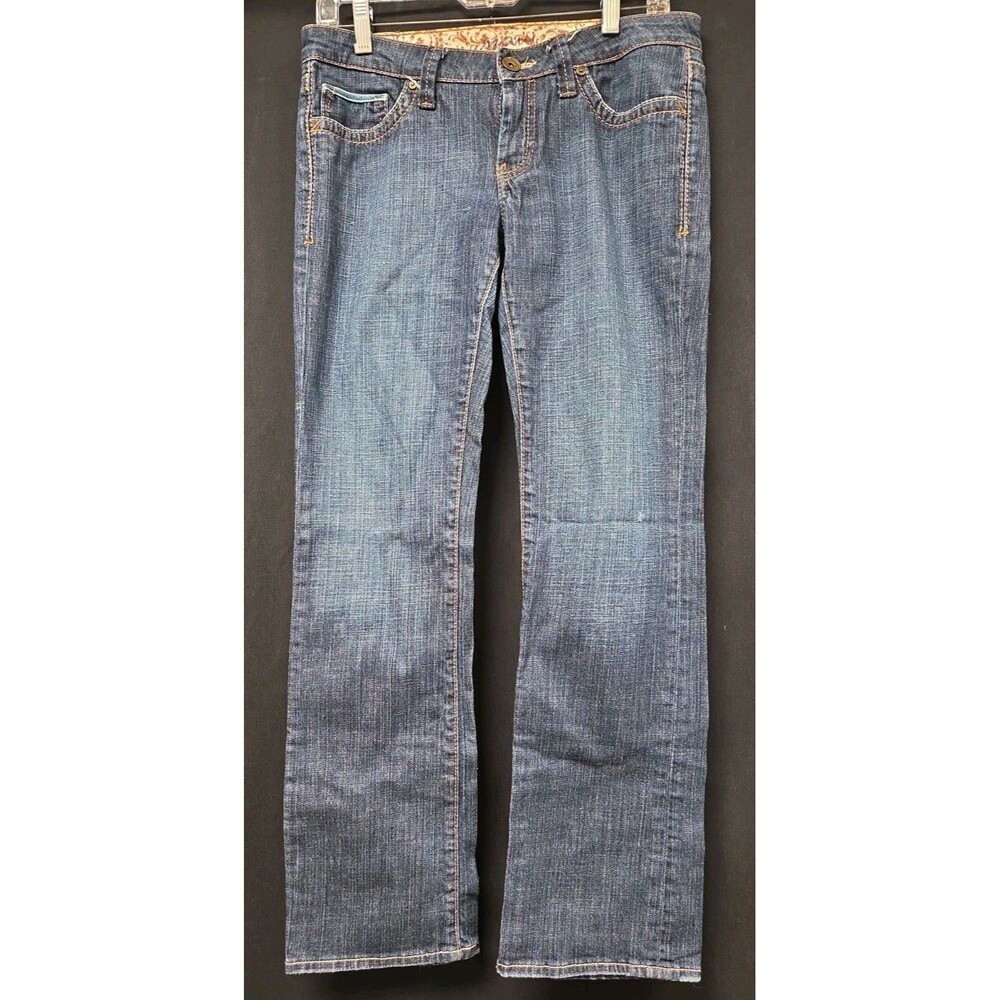 Mavi Olivia Denim Jeans Size 30x 32 Low Rise Bootcut Mid Wash Y2K Vintage